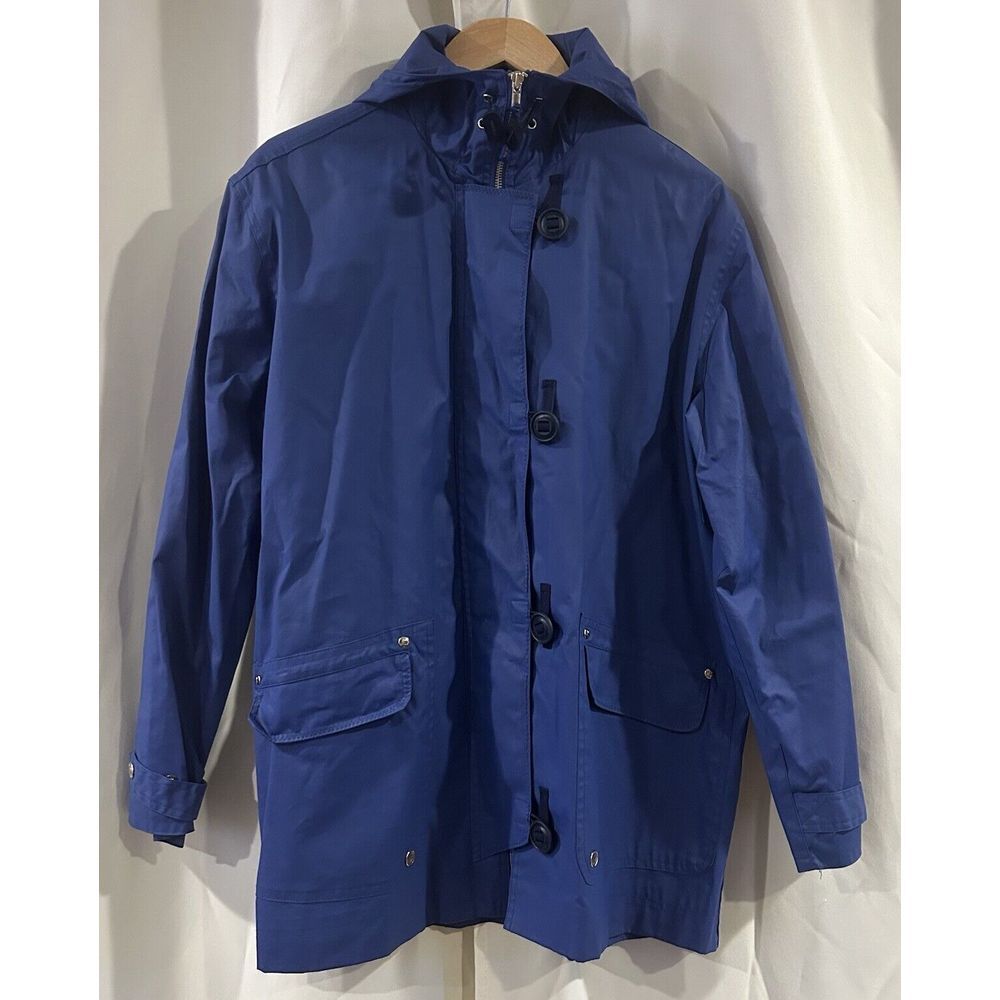 VINTAGE Ralph Lauren 1967 Blue Zip Water‎ Resistant Sailing Coat Size Medium